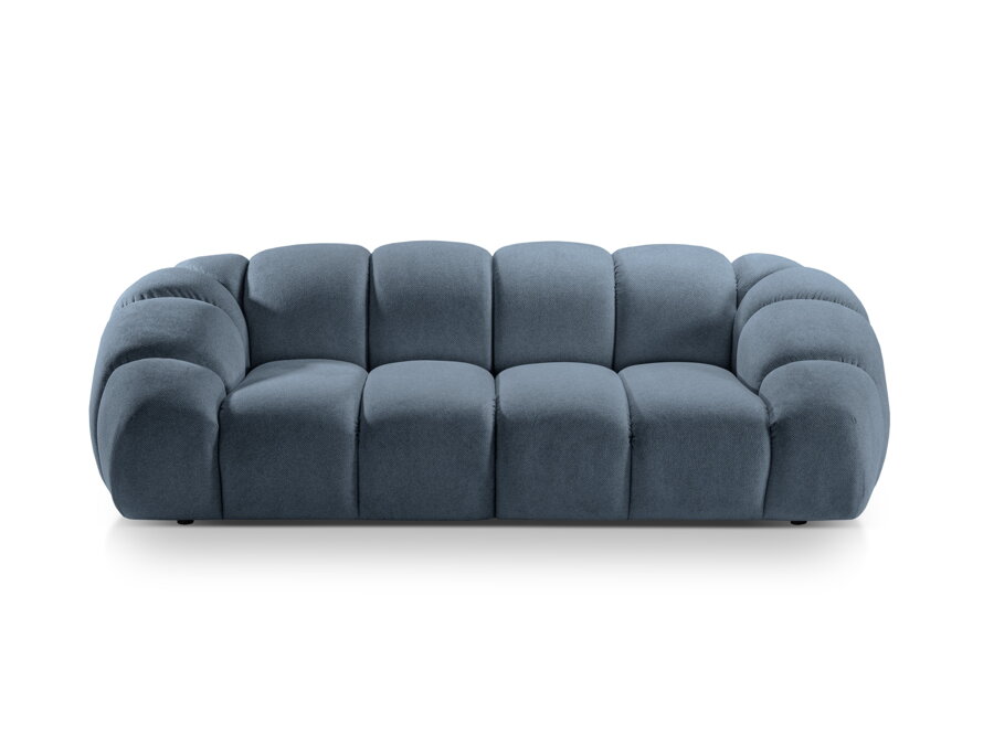 Pohovka Diana v kvalite látky Structured fabric (Bubble 3) a modrom farebnom prevedení.