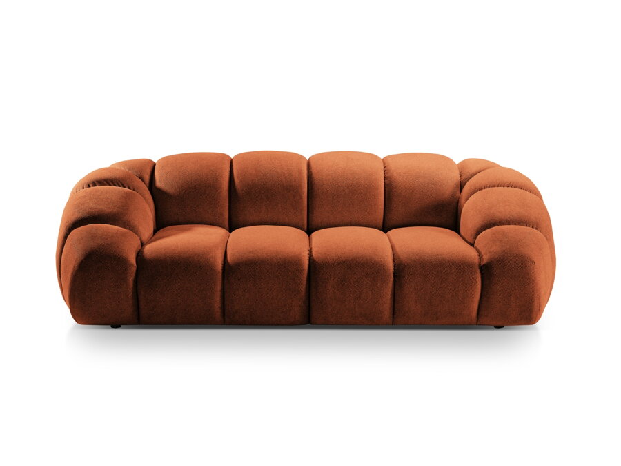 Pohovka Diana v kvalite látky Structured fabric (Bubble 3) a farebnom prevedení Terracota.
