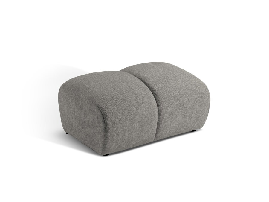 Béžový čalúnený puf Diana.