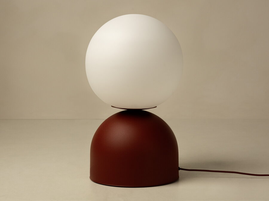 Ely asztali lámpa, 52 cm – sötétpiros