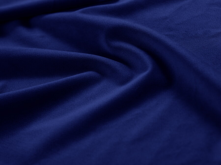Zamatová tkanina Magic Velvet modrej farby.