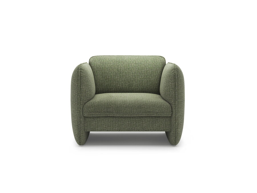 Čalúnené kreslo Georgia zelenej farby.