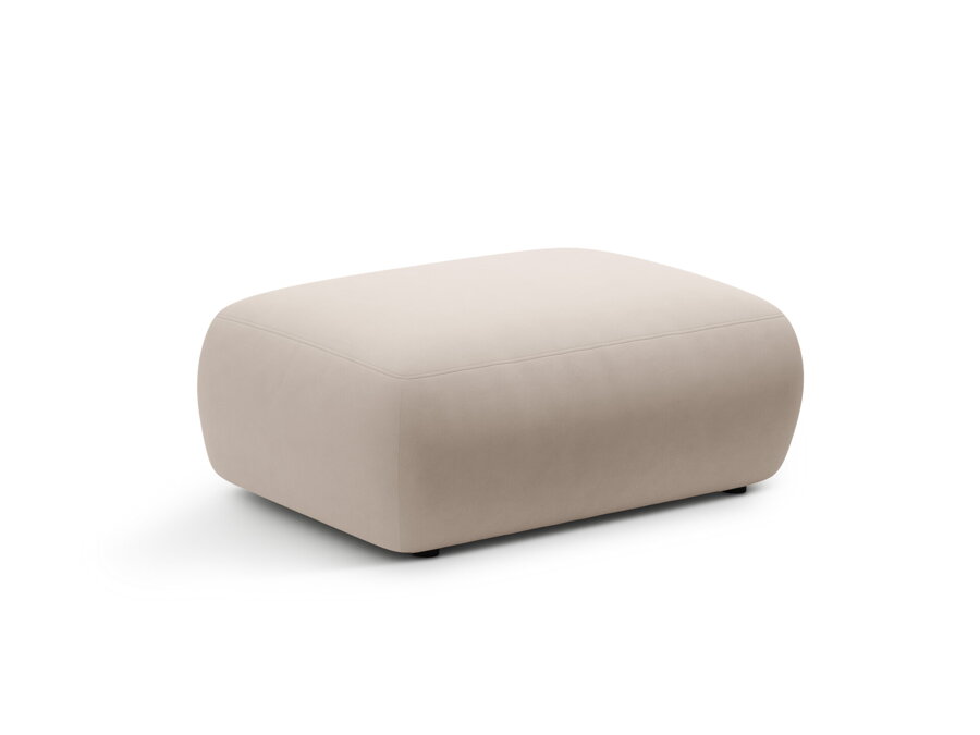 Elegantný puf Kate v čalúnení béžovej farby.