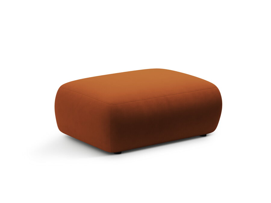 Puf Kate v čalúnení terakotovej farby.