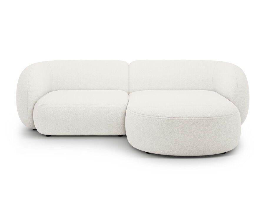 2-miestna modulárna rohová sedačka Kate v čalúnení bielej farby.