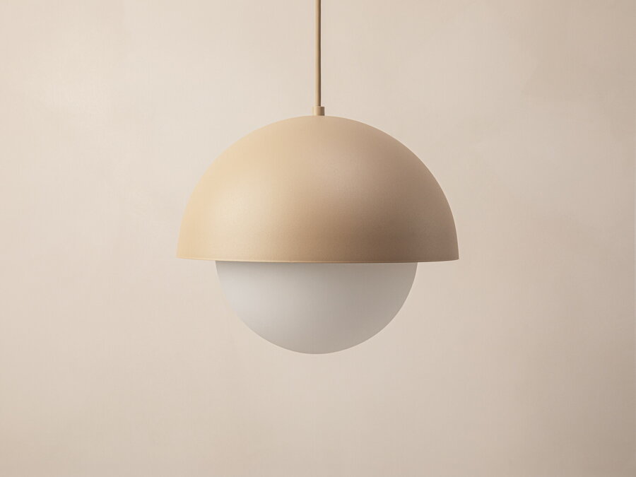 Kora függőlámpa, Ø 27 cm – homokszínű