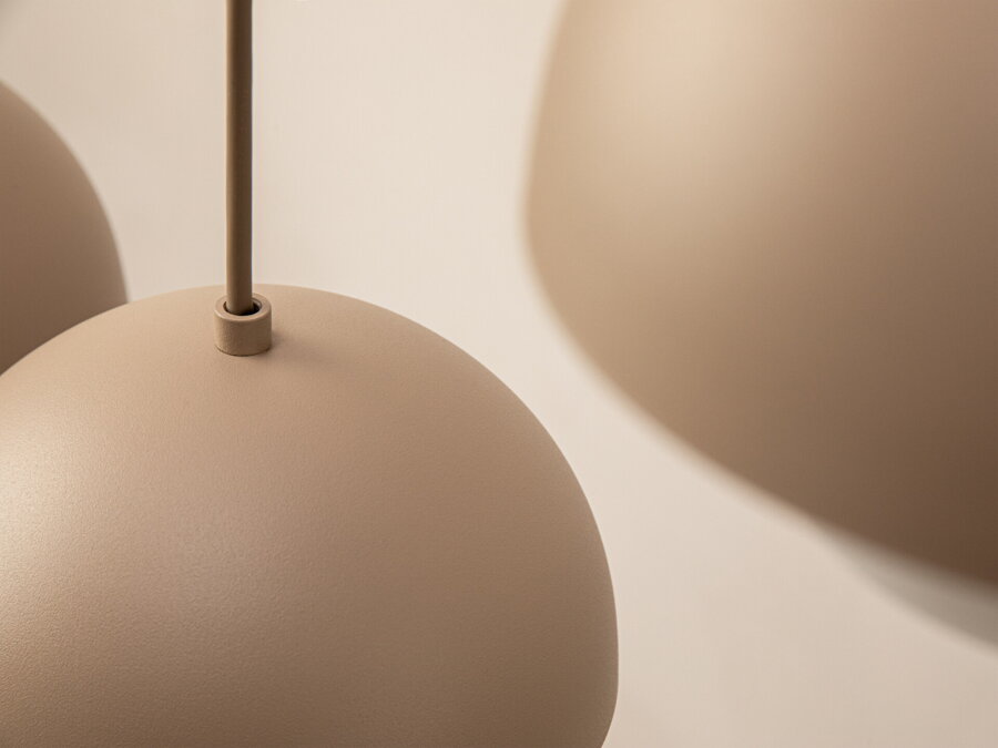 Kora 4 függőlámpa, 83 cm – homokszínű