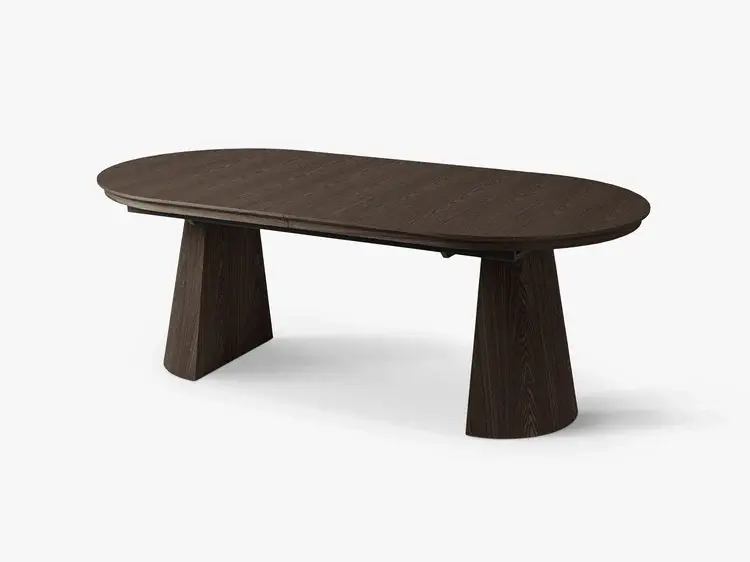 Zložený stôl Mana v orechovej farbe.