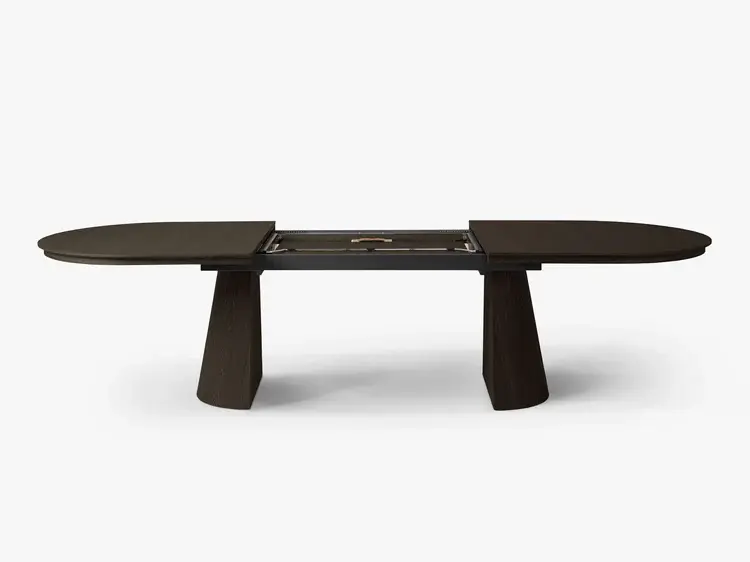 Produktová fotografia, na ktorej je zobrazený jedálenský stôl Mana v zloženom stave.