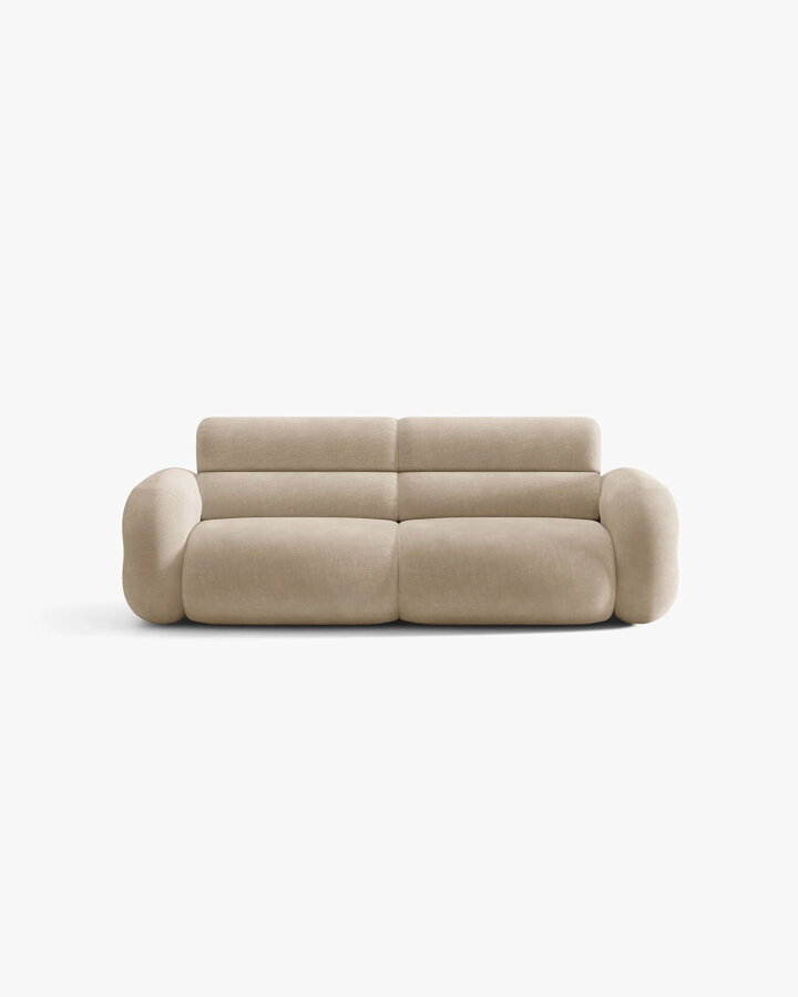 Sedačka Neo v čalúnení Chenille (Golden) vo farbe Dark Beige.