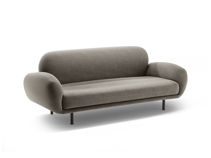 2,5 miestna pohovka Poppy v odolnom čalúnení sivej farby.