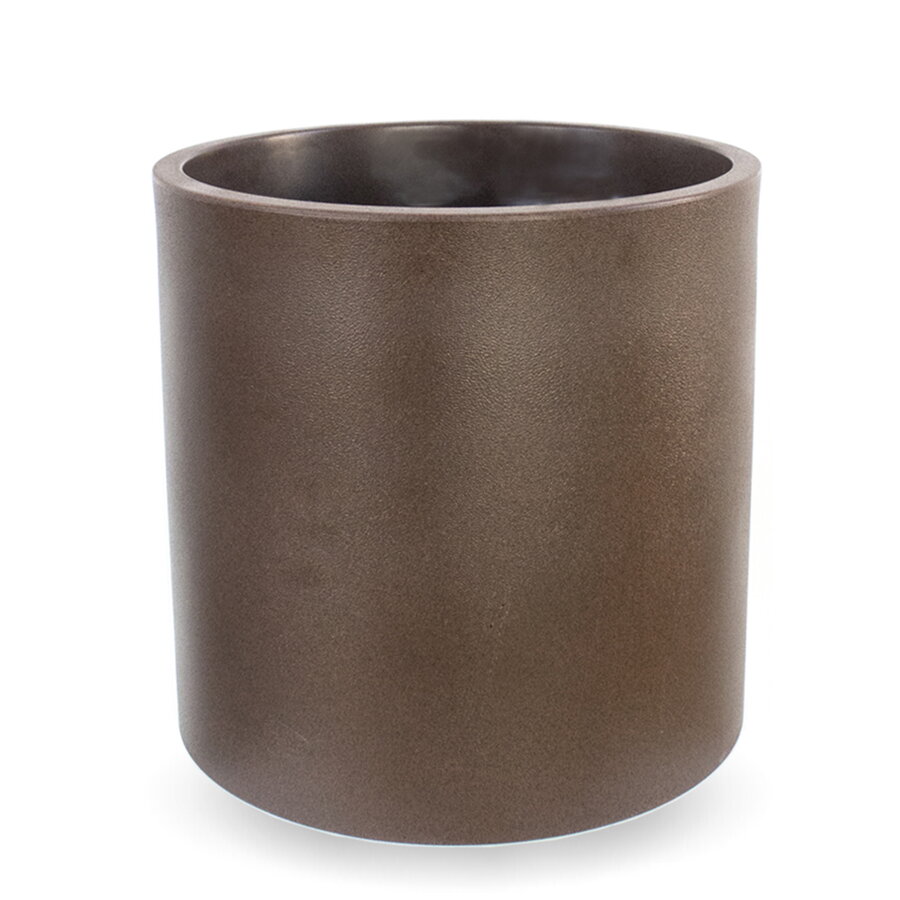 Dizajnový plastový kvetináč do exteriéru 80 cm v bronzovej farbe
