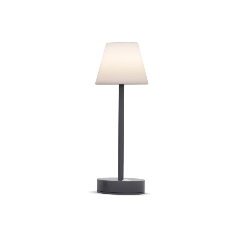 Stolová lampa do exteriéru v antracitovej farbe