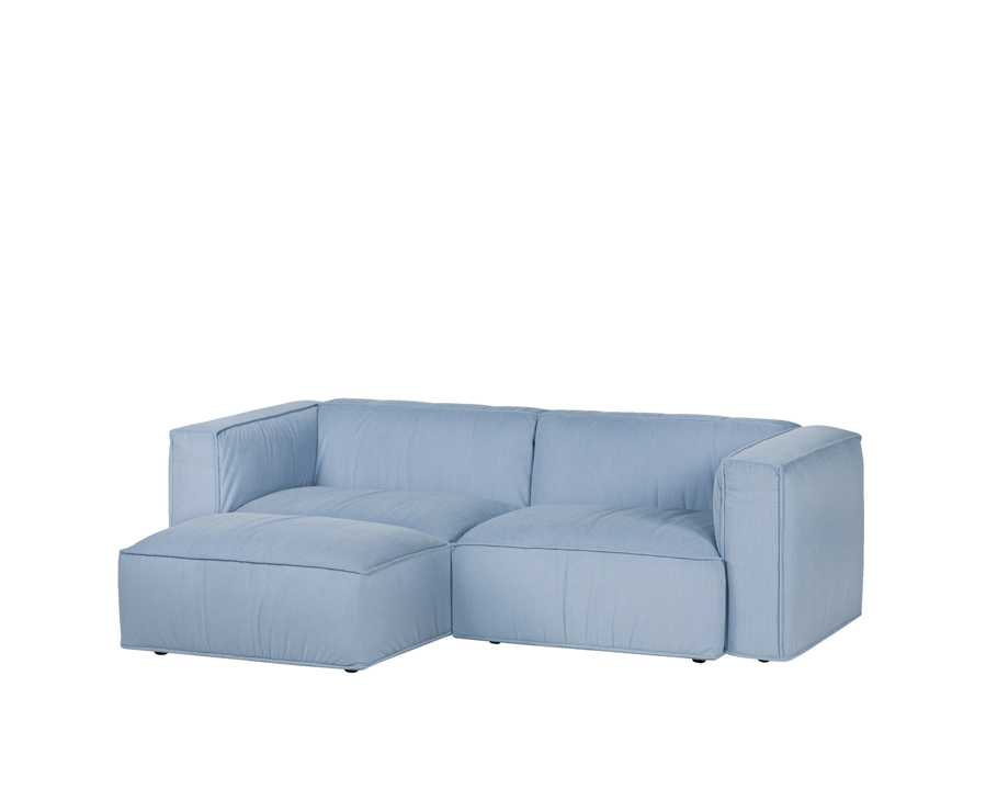 Lobi Baby Blue Corduroy ottoman – világoskék