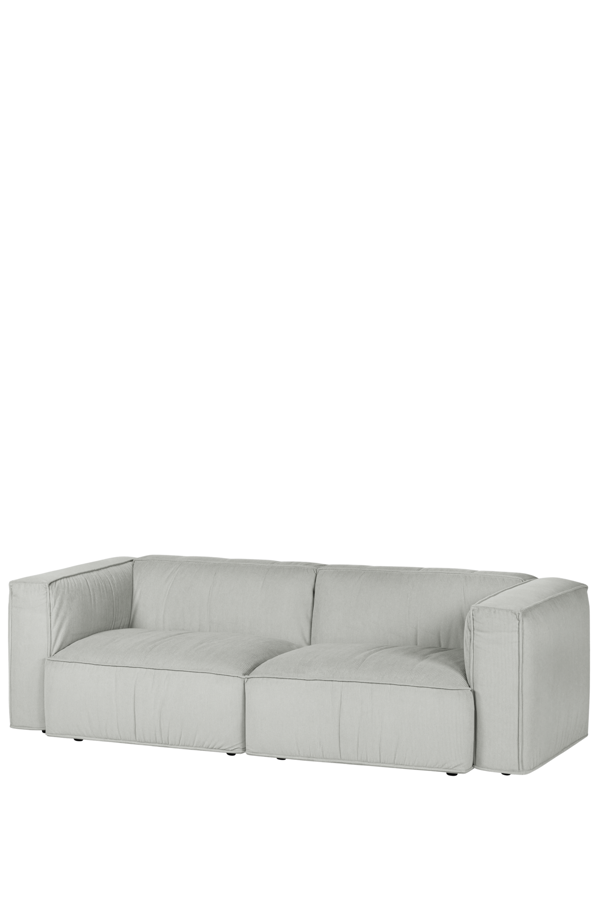 Lobi Chalk Grey Corduroy kanapé, 3 személyes – szürke