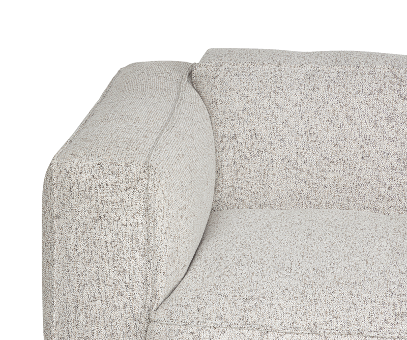 Lobi Clay Grey Mélange kanapé, 3 személyes – szürke