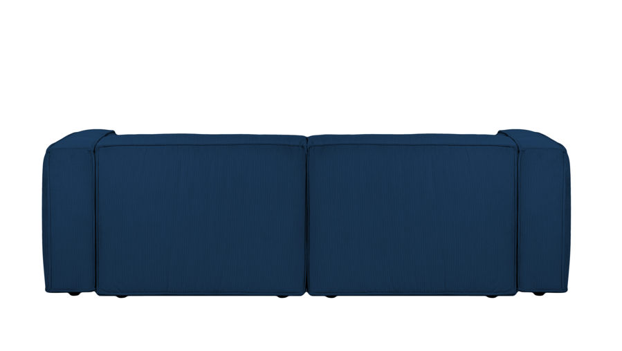 Lobi Storm Blue Corduroy kanapé, 3 személyes – sötétkék
