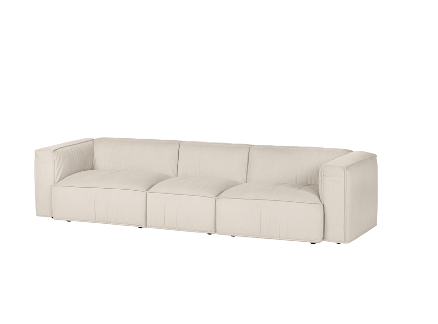 Lobi Beige Corduroy kanapé, 4 személyes – bézs