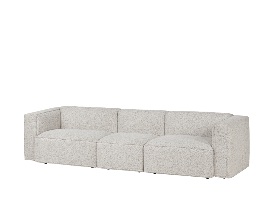 Lobi Clay Grey Mélange kanapé, 4 személyes – szürke