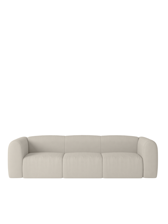 Flom Desert Beige Bouclé ágyazható kanapé, 3 személyes – bézs
