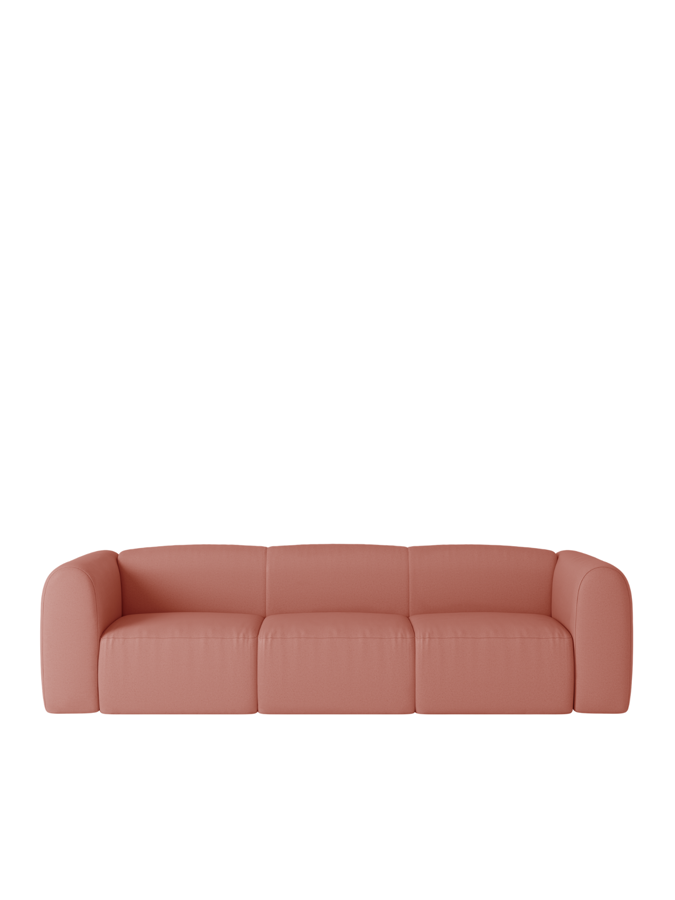 Flom Pink Clay ágyazható kanapé, 3 személyes – rózsaszín