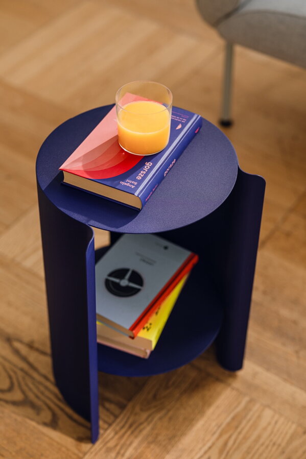 Ande Vulcano Black kisasztal – fekete acél