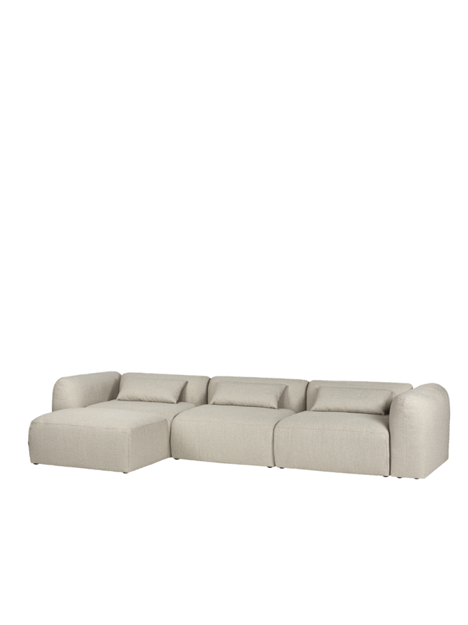 Yaro Desert Beige Boucle moduláris sarokkanapé, 4 személyes – bézs