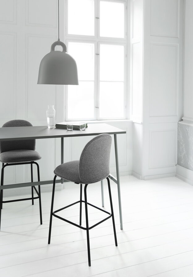 Barová stolička Ace Bar Chair, 75 cm – sivá/čierna oceľ