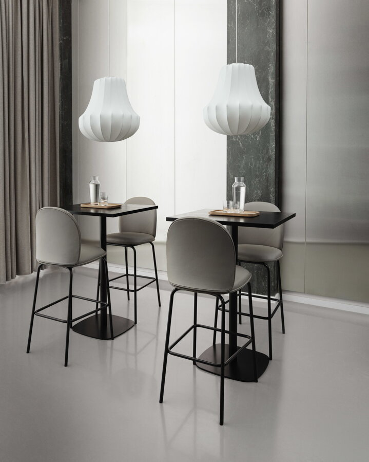 Barová stolička Ace Bar Chair, 75 cm – sivá/čierna oceľ