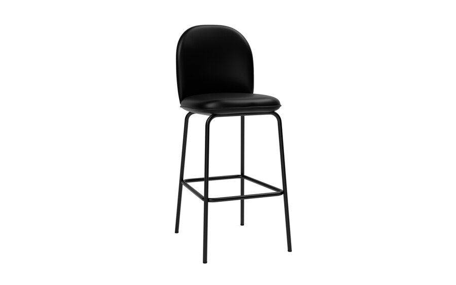 Barová stolička Ace Bar Chair, 75 cm – sivá/čierna oceľ