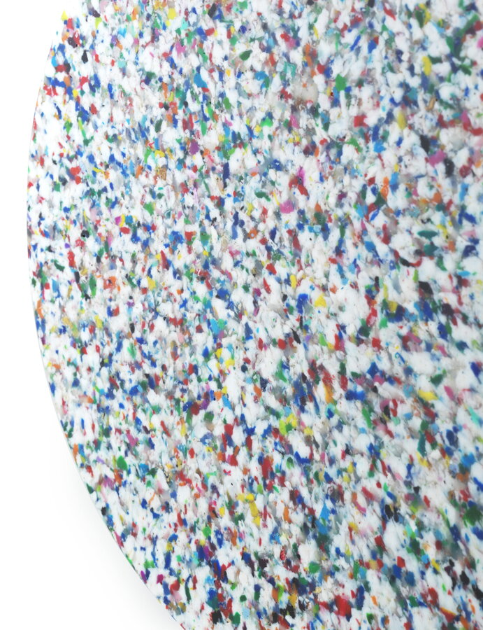 Príručný stolík/stolička Bit Stool White Multi – biely