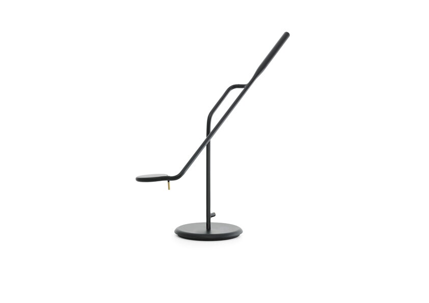 Čierna stolová LED lampa 