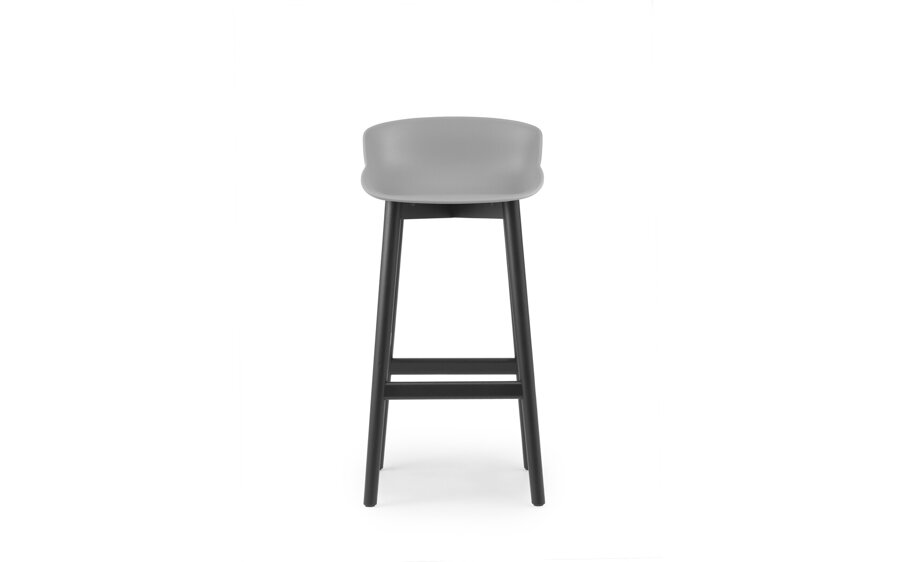 Barová stolička Hyg Barstool, 75 cm – sivá/čierny dub