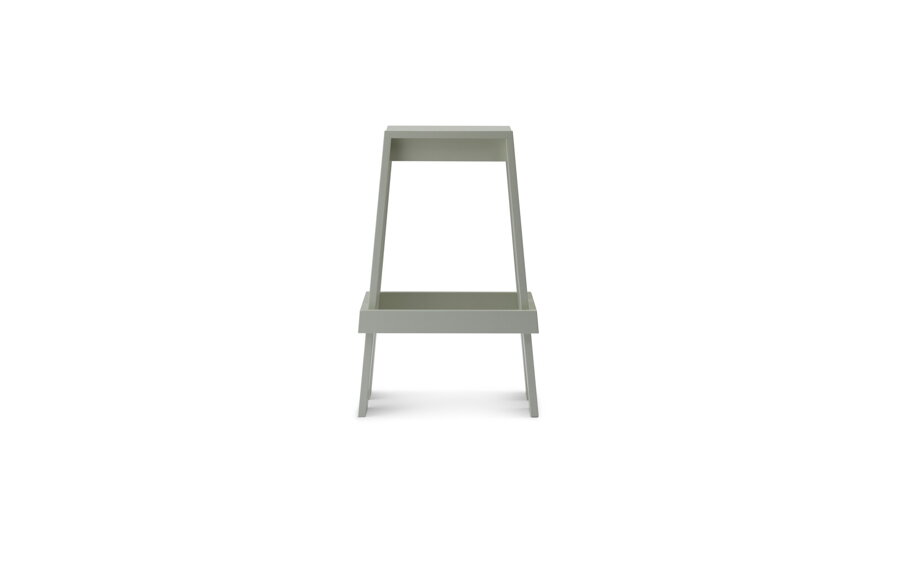 Svetlosivá barová stolička Let Barstool 75 cm, z masívneho jaseňa.
