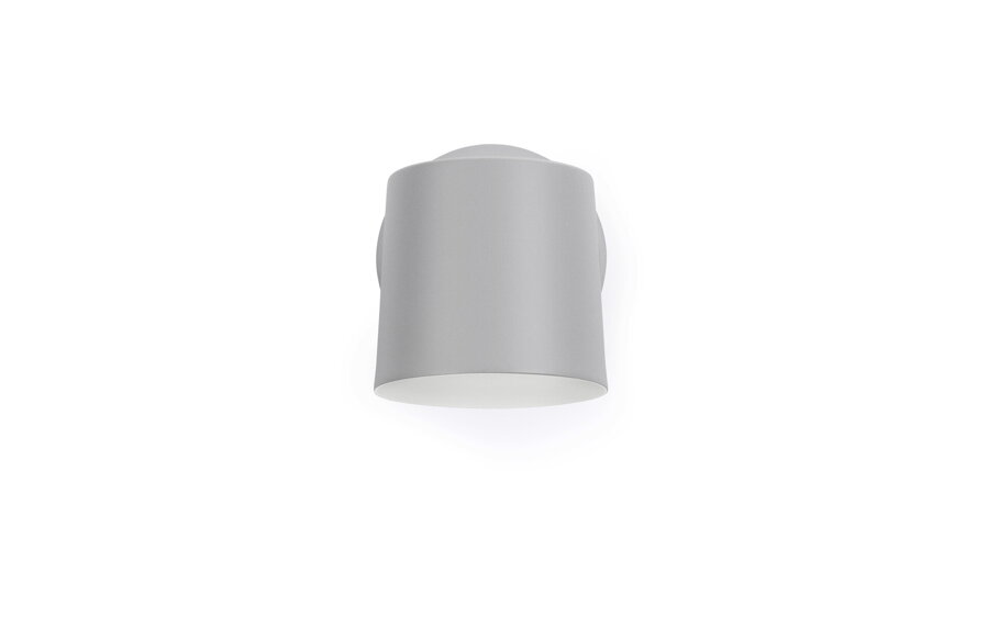 Sivá nástenná lampa s dreveným podstavcom bez napájacieho kábla
