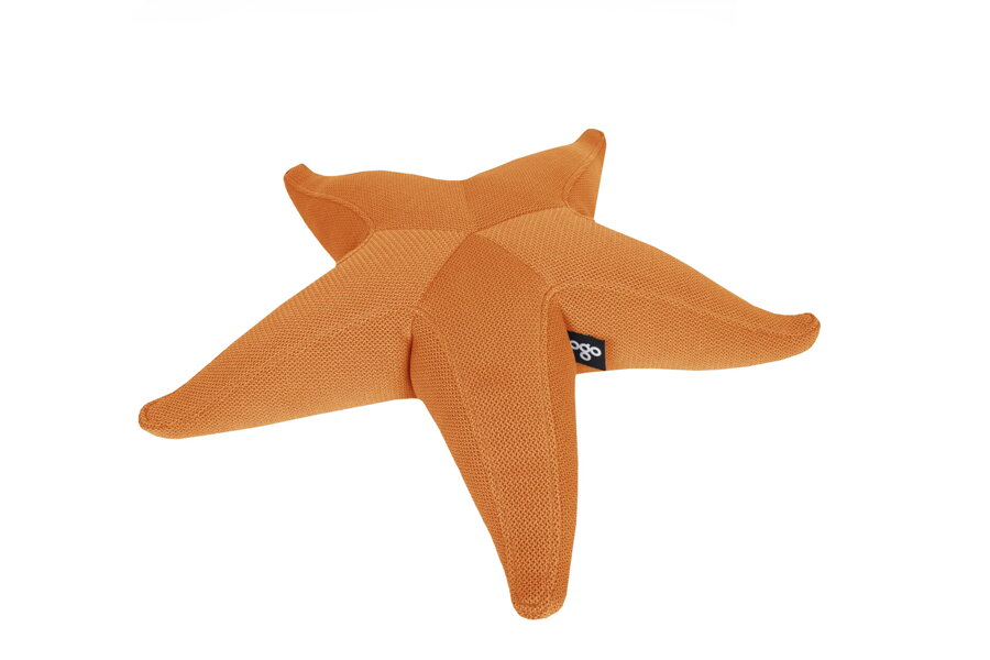 Puf Starfish v kvalite látky 3D Agora a farebnom prevedení Savanne.