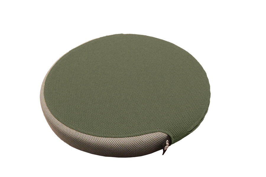 Poduška Dot Cushion v kvalite látky 3D Agora a farebnom prevedení Green/Sand.