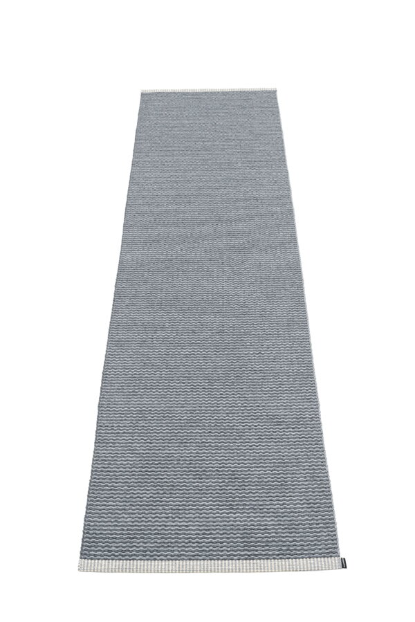 Sivý plastový koberec MONO Granit/Grey.
