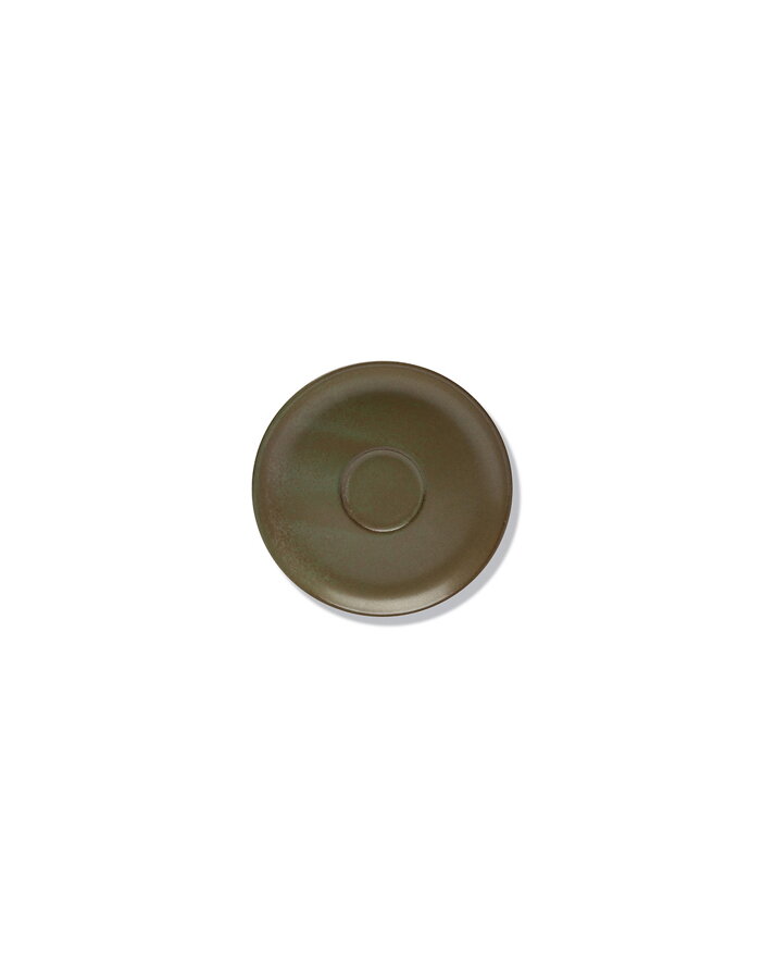 Podšálka, ktorá je súčasťou espresso šálky v camo zelenej farbe