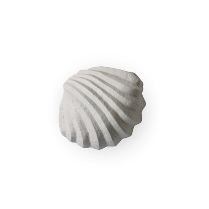 Dizajnová soška The Clam Shell, lastúra – sivá