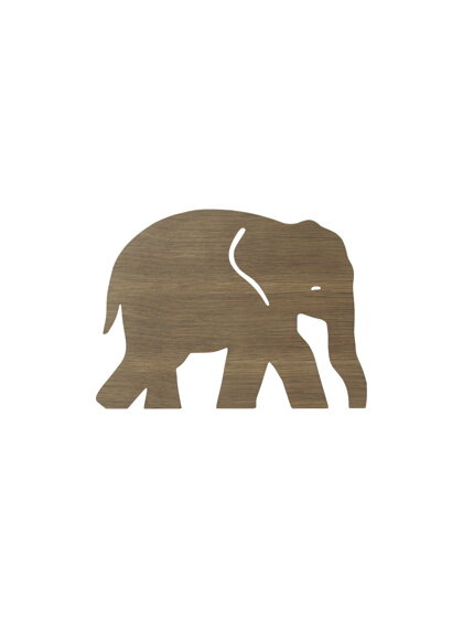 Nástenná lampa Elephant – dymový dub 