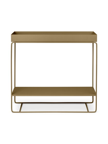 Stojan na kvety Plant Box Two-Tier, obdĺžnikový – olivový