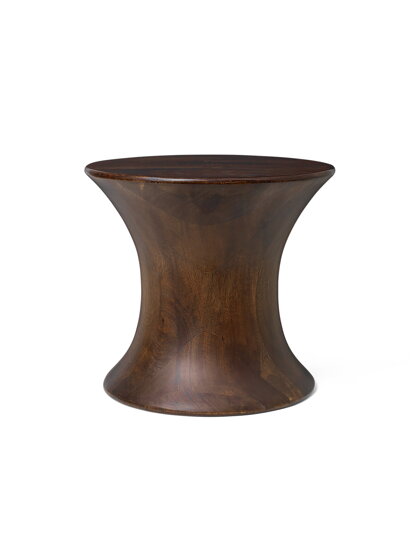 Príručný stolík/stolička Spin – hnedý