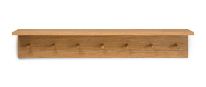 Polica s vešiakom Place Rack, veľká – dub