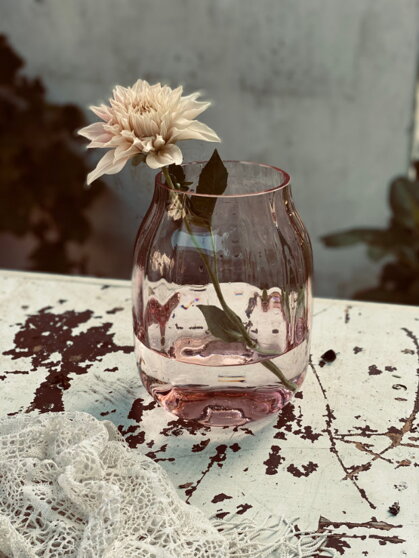 Váza Mařenka – ružová